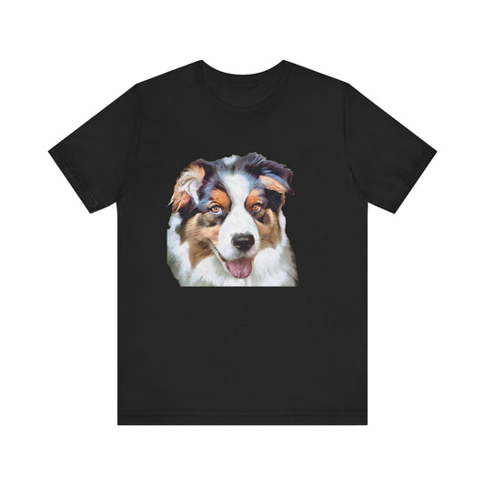 Australian Shepherd 'Blue Merle' Unisex Jersey Short Sleeve Tee