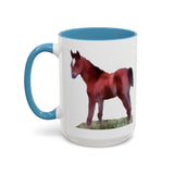 Horse 'Contata' Accent Coffee Mug - 2 Sizes