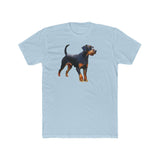 Deutscher Jagdterrier - Men's Fitted Cotton Crew Tee