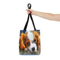 Cavalier King Charles Puppy Tote Bag