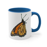 Monarch Butterfly - Accent - Ceramic Coffee Mug, 11oz