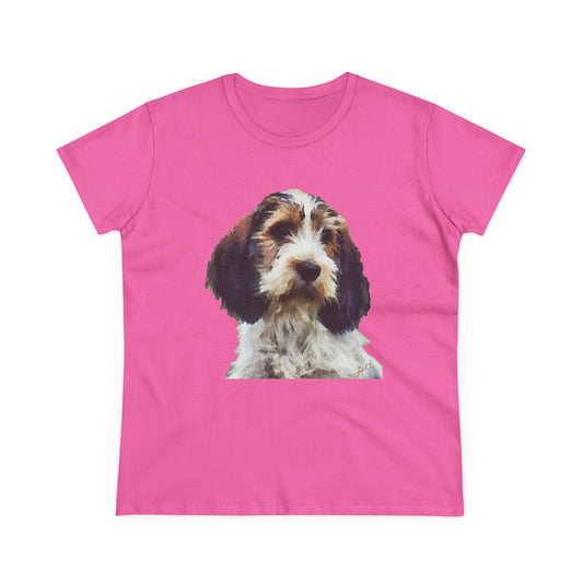 Petit Basset Griffon Vendeen Women's Midweight Cotton Tee