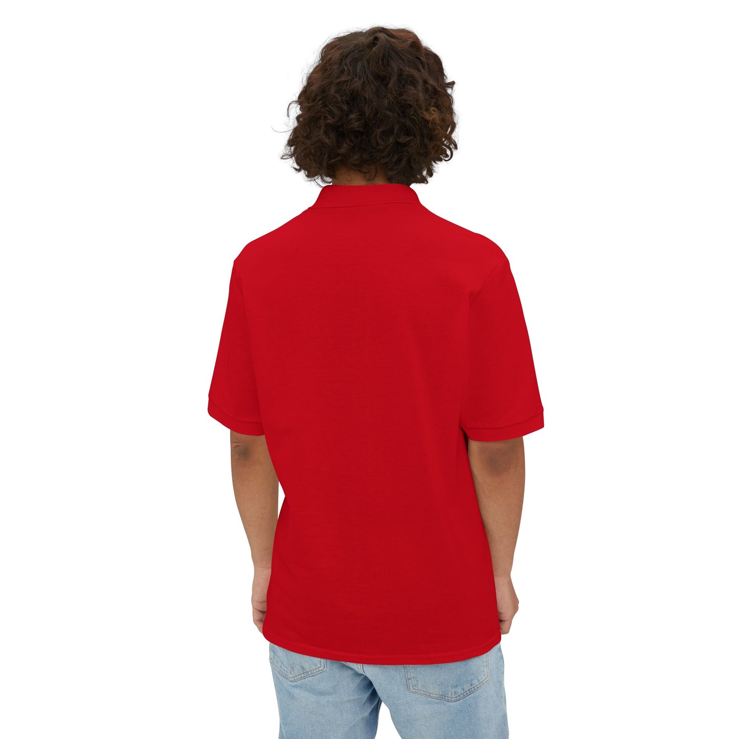 Soft Coated Wheaten Terrier Men's Piqué Polo Shirt