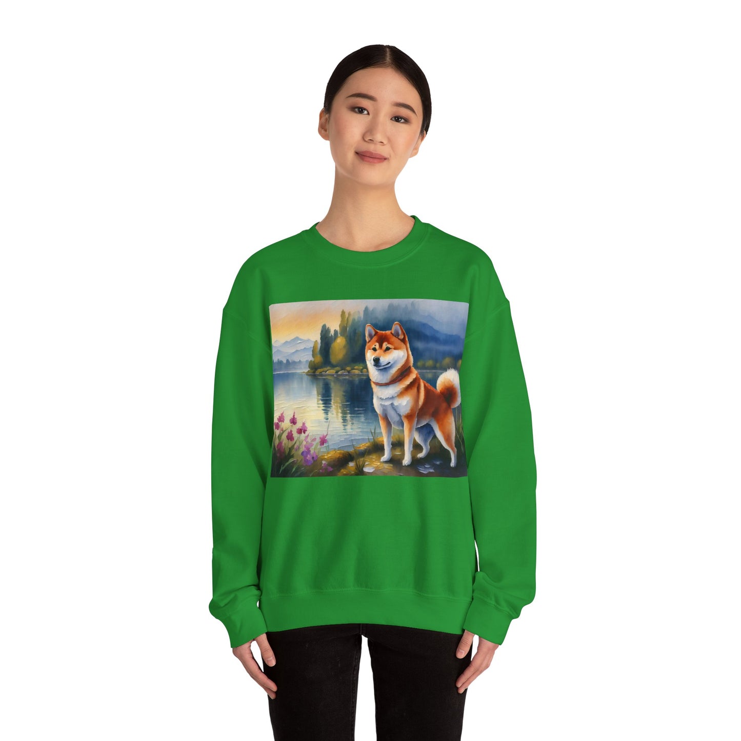 Shiba Inu Unisex 50/50 Crewneck Sweatshirt