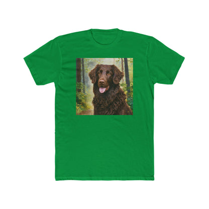 Curly Coated Retriever Men's Cotton Crew Tee