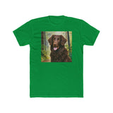 Curly Coated Retriever Men's Cotton Crew Tee