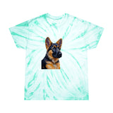 German Shepherd Puppy Classic Tie-Dye Tee, Cyclone