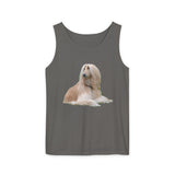 Afghan Hound Unisex Relaxed Fit Garment-Dyed Tank Top