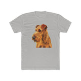 Irish Terrier 'Jocko' Men's Fitted Cotton Crew Tee