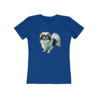 Jaapanese Chin - Slim Fitted Ringspun Cotton Tee for Women