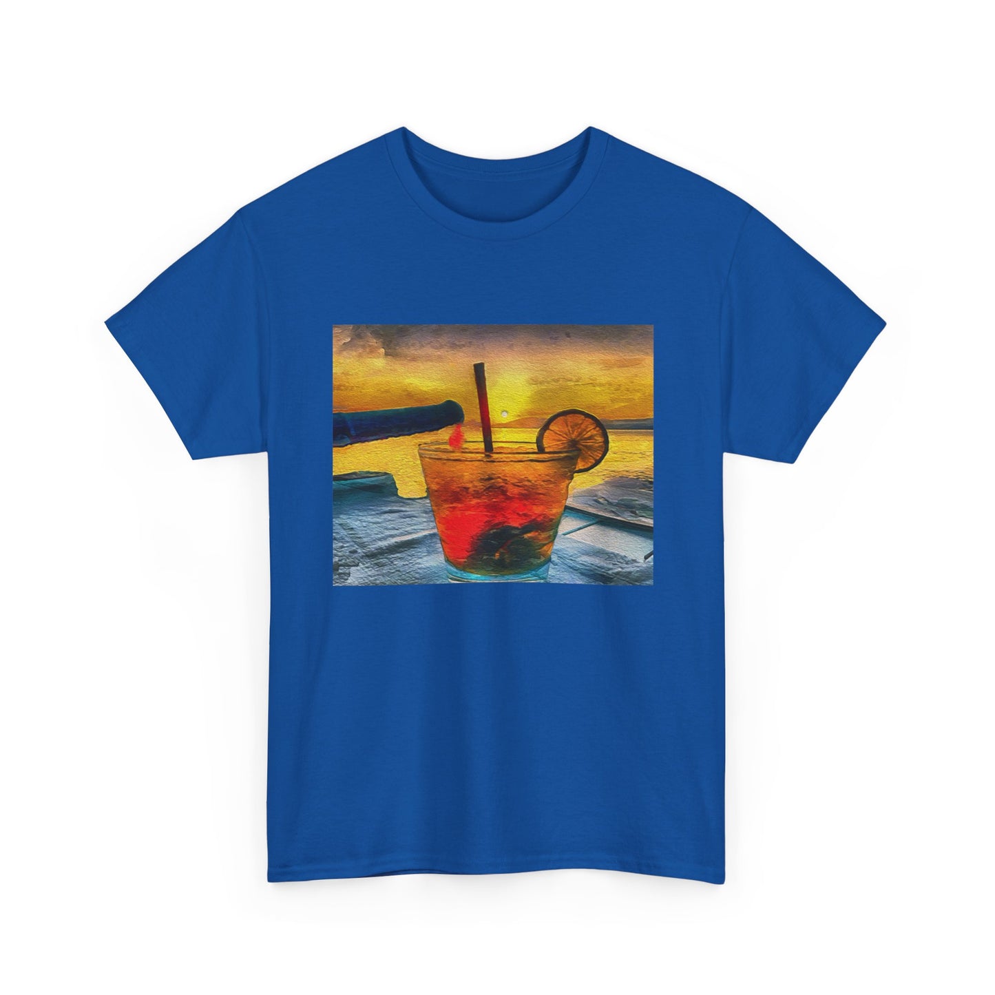 Cocktails on Sifnos Island (Greece)Unisex Heavy Cotton Tee