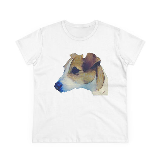 Parson Jack Russell Terrier Women's Midweight Cotton Tee
