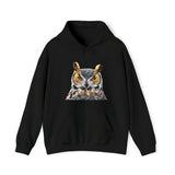 Great Horned Owl 'Hooty' Unisex 50-50 Hoodie