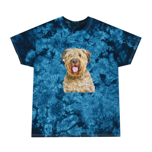 Bouvier des Flandres Unisex Cotton Tie-Dye Tee, Crystal
