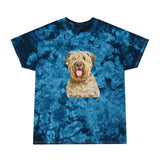 Bouvier des Flandres Unisex Cotton Tie-Dye Tee, Crystal