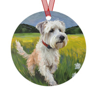 Dandie Dinmont Terrier - Christmas Tree Metal Ornaments