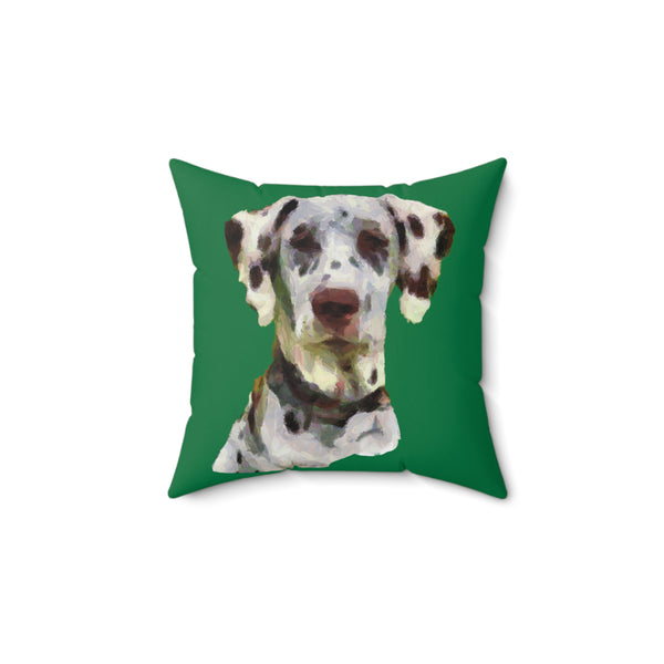 Dalmatian Impressionistic Spun Polyester Throw Pillow