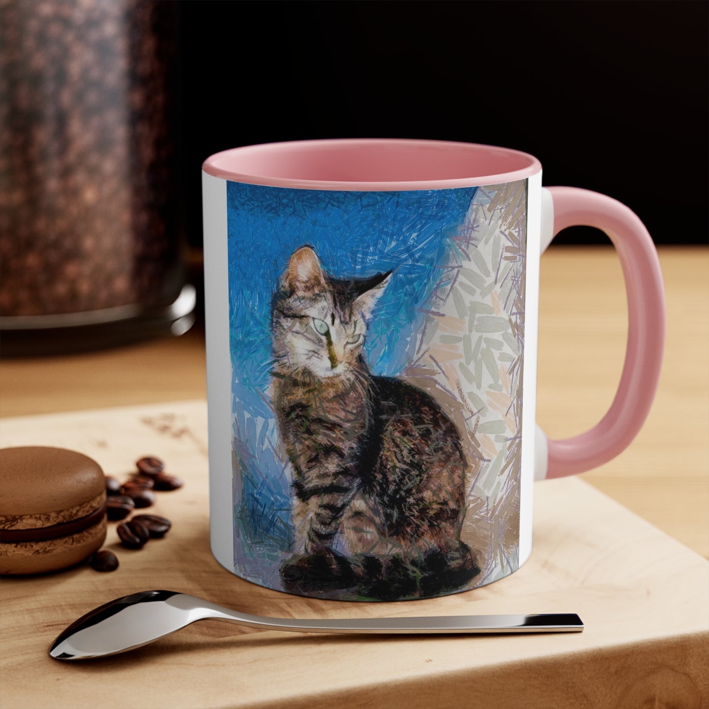 Cat Teris of Tinos Accent Coffee Mug, 11oz