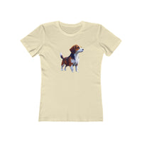 Drever Puppy Women's Slim Fit Ringspun Cotton Tee