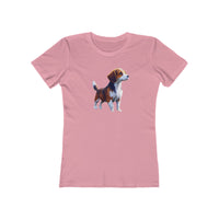 Drever Puppy Women's Slim Fit Ringspun Cotton Tee