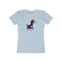 Drever Puppy Women's Slim Fit Ringspun Cotton Tee