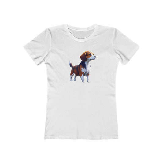 Drever Puppy Women's Slim Fit Ringspun Cotton Tee