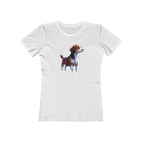 Drever Puppy Women's Slim Fit Ringspun Cotton Tee