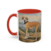 Sloughi - Arabian Greyhound - Ceramic Accent Coffee Mug - 2 Sizes