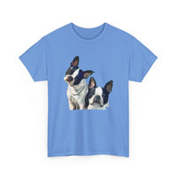 Boston Terriers 'Skipper & Dee Dee' Unisex Heavy Cotton Tee