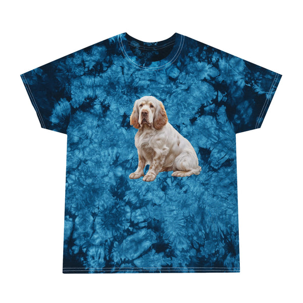 Clumber Spaniel -Tie-Dye Tee, Crystal