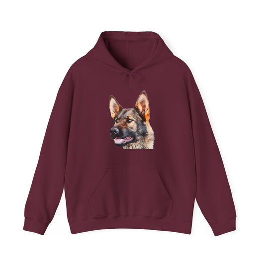 German Shepherd 'Hans' Unisex 50/50 Hoodie by DoggyLips™