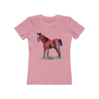 Horse 'Contata' Women's Slim Fit Ringspun Cotton T-Shirt