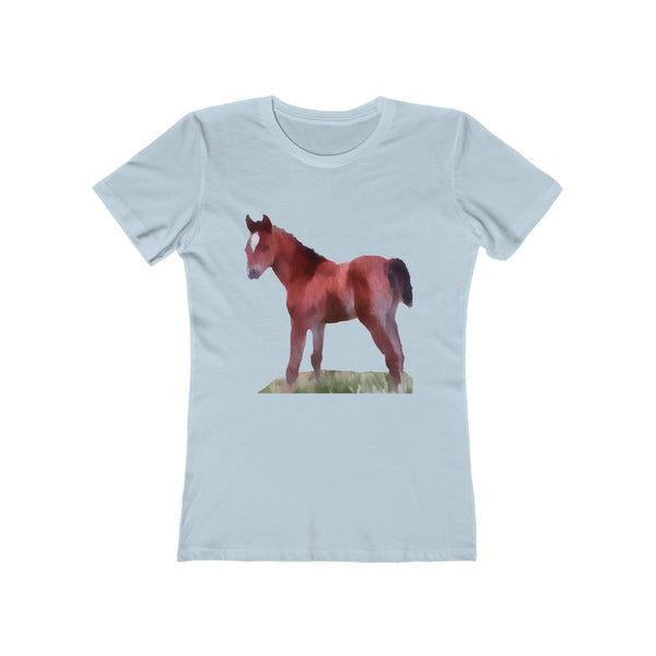 Horse 'Contata' Women's Slim Fit Ringspun Cotton T-Shirt