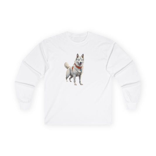 Yakutian Laika Unisex Classic Cotton Long Sleeve Tee