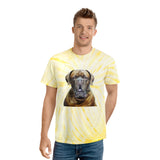 Dogue de Bordeaux Unisex Tie-Dye Cotton Tee, Cyclone