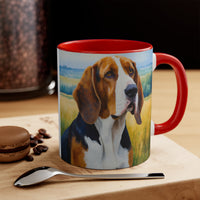 American English Coonhound - Accent - Ceramic Coffee Mug, 11oz