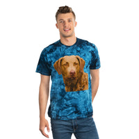 Chesapeake Bay Retriever Classic Tie-Dye Tee, Crystal