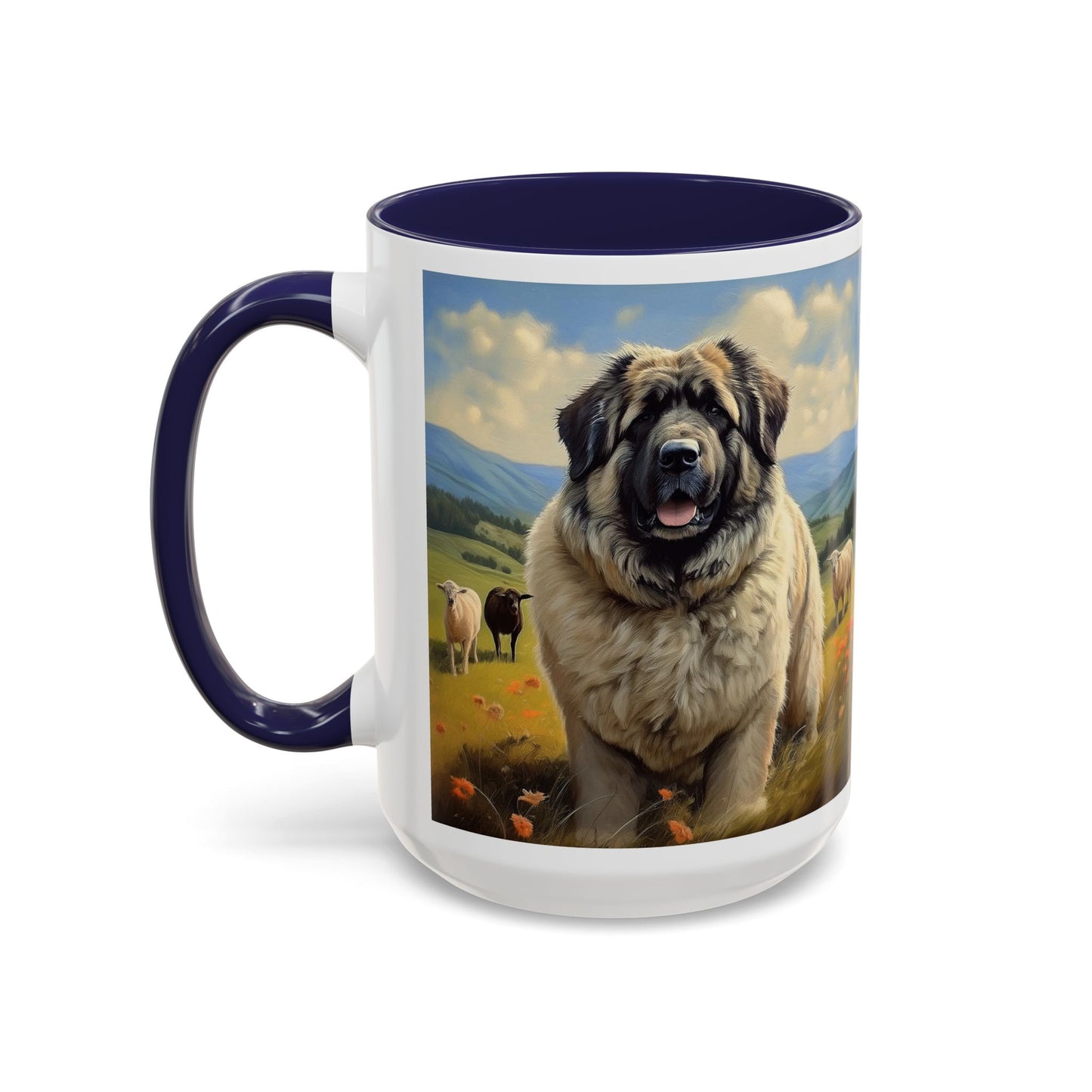 Caucasian Shepherd Dog Ceramic Accent Coffee Mug