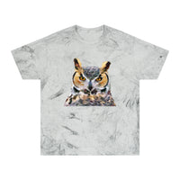 Great Horned Owl 'Hooty' Unisex Cotton  -  Color Blast T-Shirt