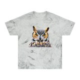 Great Horned Owl 'Hooty' Unisex Cotton  -  Color Blast T-Shirt