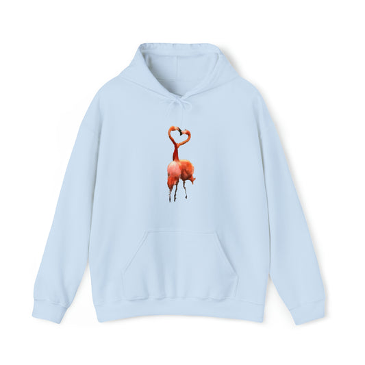Flamingos 'Love Birds' Unisex 50/50 Hoodie
