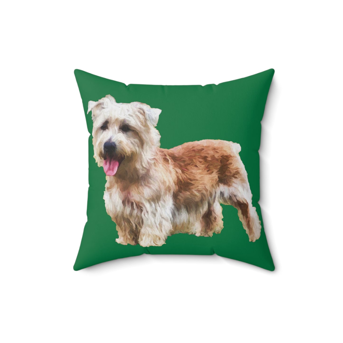 Glen of Imaal Terrier Spun Polyester Throw Pillow