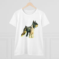 Schnauzer Women's Midweight Cotton Tee