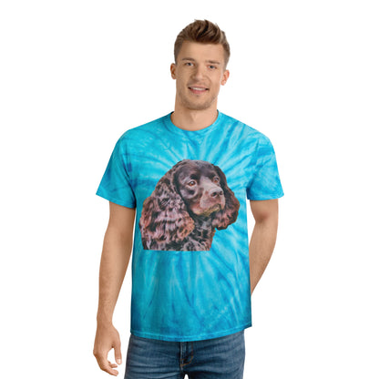 American Water Spaniel Unisex Cotton Tie-Dye Tee, Cyclone