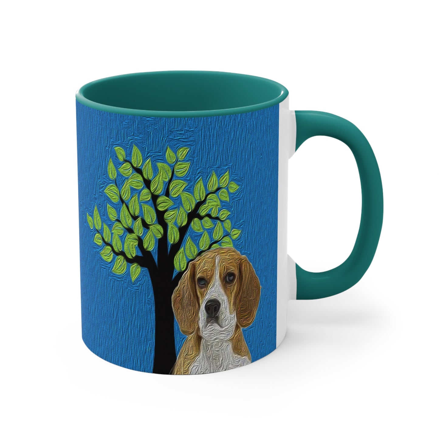 Beagle 'Hopper' 11oz Ceramic Accent Mug: Sip in Style