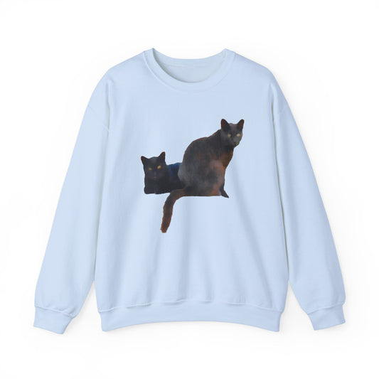 Black Cats 'Sifnos Sisters' Unisex 50/50  Crewneck Sweatshirt