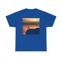 Kastro Sunset (Sifnos Island, Greece) Unisex Heavy Cotton Tee