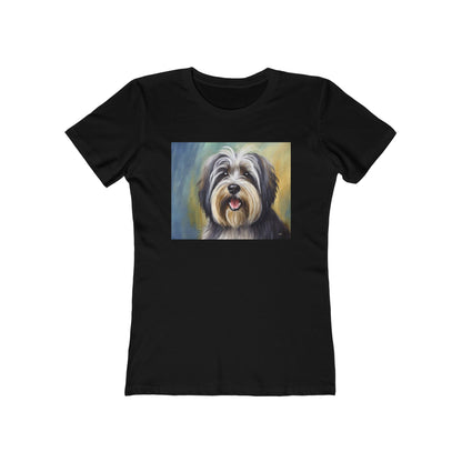 TIbetan Terrier Women's Slim Fitted Ringspun Cotton Tee