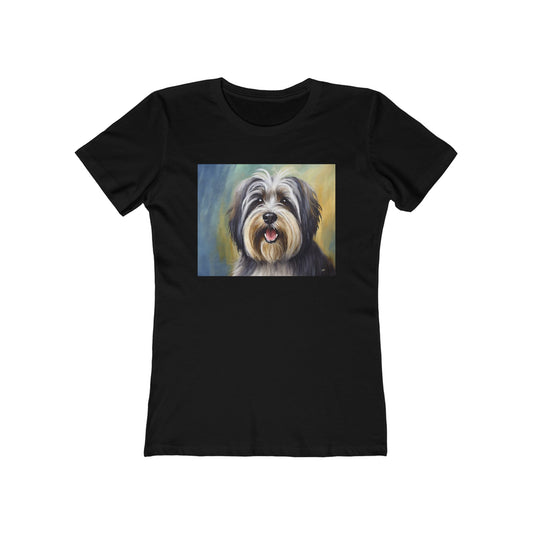TIbetan Terrier Women's Slim Fitted Ringspun Cotton Tee