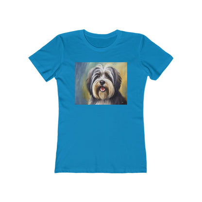TIbetan Terrier Women's Slim Fitted Ringspun Cotton Tee